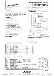MGFC36V59964A datasheet pdf Mitsubishi Electric Corporation