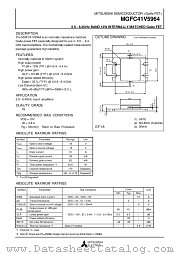 MGFC41V5964A datasheet pdf Mitsubishi Electric Corporation