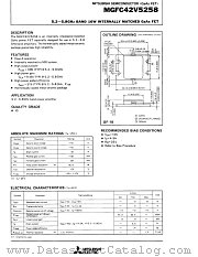 MGFC42V5258A datasheet pdf Mitsubishi Electric Corporation