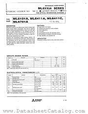 ML6701A datasheet pdf Mitsubishi Electric Corporation