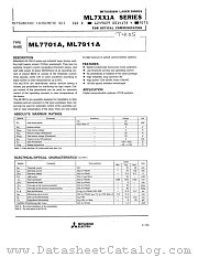 ML7701A datasheet pdf Mitsubishi Electric Corporation