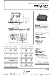 PM150CSJ060 datasheet pdf Mitsubishi Electric Corporation