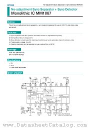 MM1067XD datasheet pdf Mitsumi Electric