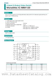 MM1120XF datasheet pdf Mitsumi Electric
