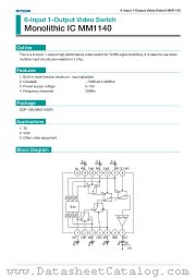 MM1140XF datasheet pdf Mitsumi Electric