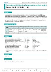 MM1294A datasheet pdf Mitsumi Electric
