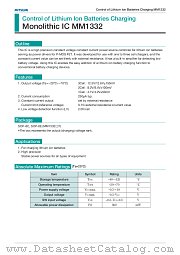 MM1332BF datasheet pdf Mitsumi Electric