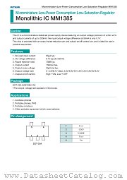 MM1385MN datasheet pdf Mitsumi Electric
