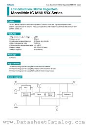 MM1595A datasheet pdf Mitsumi Electric