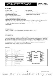 MS6310AS datasheet pdf MOSA Electronics