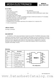 MS6610BS datasheet pdf MOSA Electronics