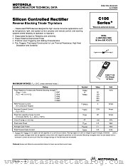 C106B datasheet pdf Motorola