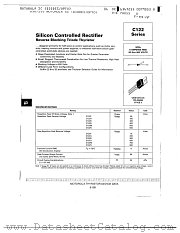 C122B datasheet pdf Motorola