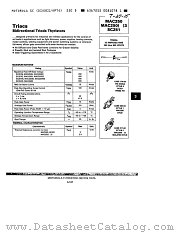 MAC250M3 datasheet pdf Motorola