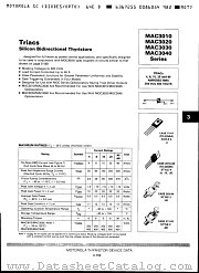 MAC3030 datasheet pdf Motorola