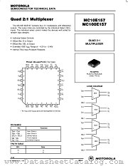 MC10E157FN datasheet pdf Motorola