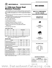 MC12038BP datasheet pdf Motorola