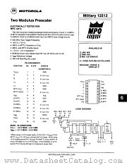 MC12513E datasheet pdf Motorola