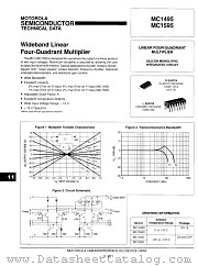 MC1495L datasheet pdf Motorola