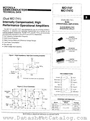 MC1747CL datasheet pdf Motorola