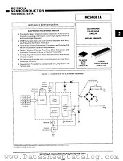 MC34011AFN datasheet pdf Motorola