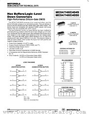MC54HC4050J datasheet pdf Motorola