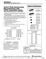 MC54HCT145AJ datasheet pdf Motorola
