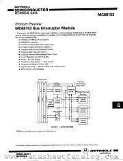 MC68153 datasheet pdf Motorola