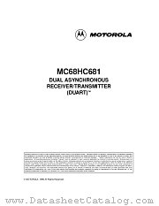 MC68HC2681FN datasheet pdf Motorola