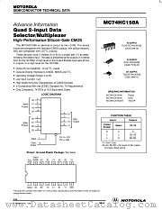 MC74HC158AJ datasheet pdf Motorola
