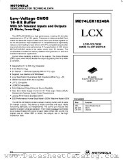 MC74LCX16240ADT datasheet pdf Motorola