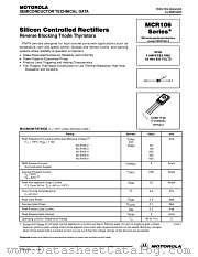 MCR106-3 datasheet pdf Motorola