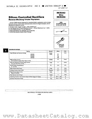 MCR203 datasheet pdf Motorola