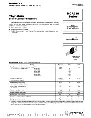 MCR218-10 datasheet pdf Motorola
