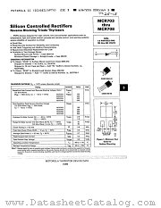 MCR706 datasheet pdf Motorola