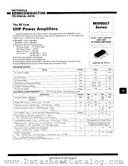 MHW807-2 datasheet pdf Motorola