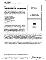 MPC932FA datasheet pdf Motorola