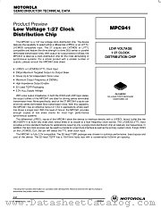 MPC941FA datasheet pdf Motorola