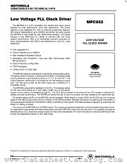 MPC952FA datasheet pdf Motorola