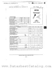 MPF256 datasheet pdf Motorola