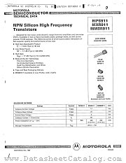 MPS911 datasheet pdf Motorola
