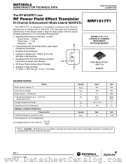 MRF1517T1 datasheet pdf Motorola