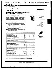 MTP3055E datasheet pdf Motorola