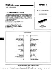 TDA3301BP datasheet pdf Motorola