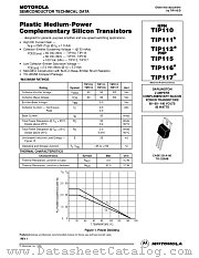 TIP114 datasheet pdf Motorola