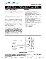 MUAD8K136-10B272C datasheet pdf MUSIC Semiconductors