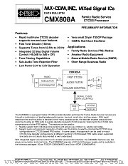 CMX808AE2 datasheet pdf MXCOM