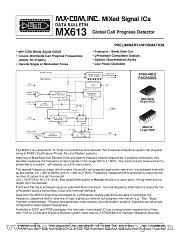 MX613DW datasheet pdf MXCOM