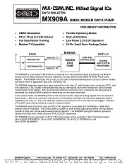 MX919BDW datasheet pdf MXCOM