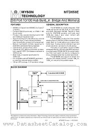 MTD658E datasheet pdf MYSON TECHNOLOGY